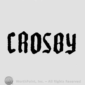 The name Crosby written with uppercase letters