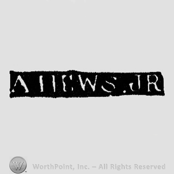 The name A Hews Jr. written with uppercase letters