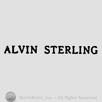Words ,,Alvin sterling" written with uppercase letters