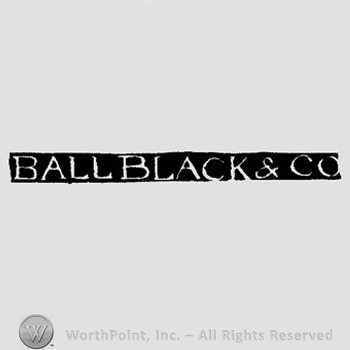 The name Ball Black & Co. written with uppercase letters