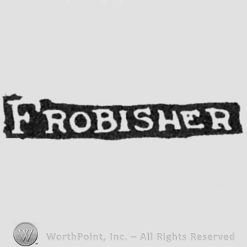 The name Frobisher written with uppercase letters, the first letter just a little bigger than the rest of the letters
