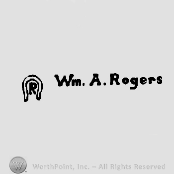 A horseshoe with an R in and ,,Wm. A. Rogers" on the right.