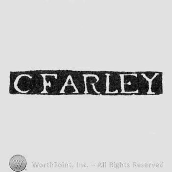 The name C. Farley written with uppercase letters