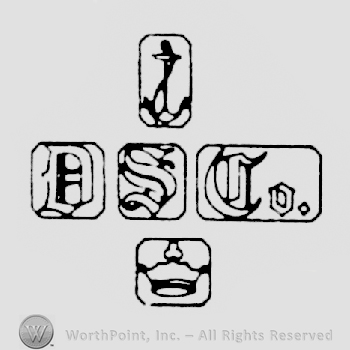 Initials D,S. Co each in a square; anchor above, crown below