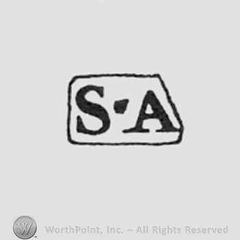 Letters S and A inside a frame like a rectangle.