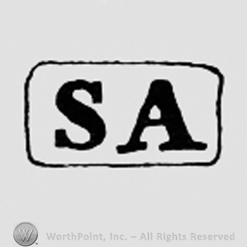 Letters S and A inside a frame like a rectangle.