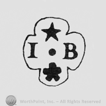 Star, letter I, star, letter B, all arranged like a cross.