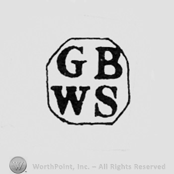 Letters GB WS inside a frame like a square.