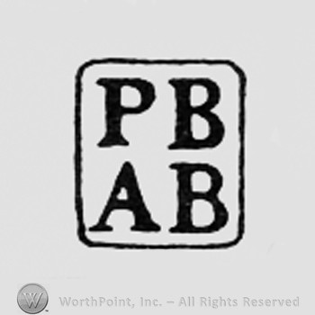 Letters PB and AB inside a rectangle.