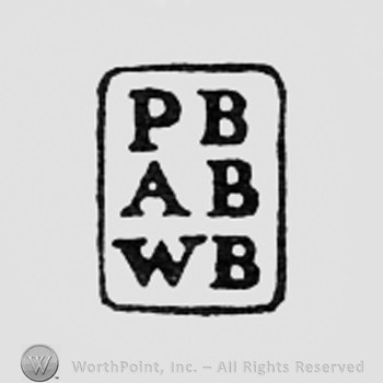 Letters PB, AB and WB inside a rectangle.