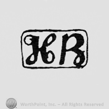 Letters H and B inside a frame like a rectangle.