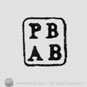 Letters PB and AB inside a rectangle.