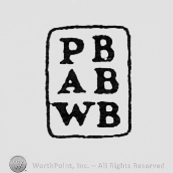 Letters PB, AB and WB inside a rectangle.