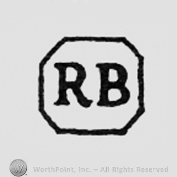 Letters RB inside a frame like a square.