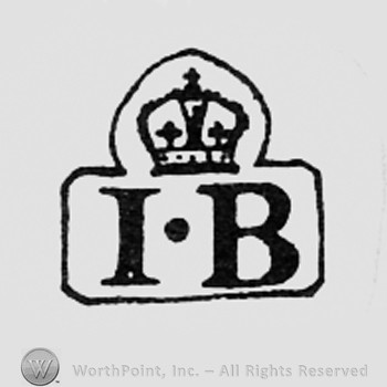 Crown above letters I and B.