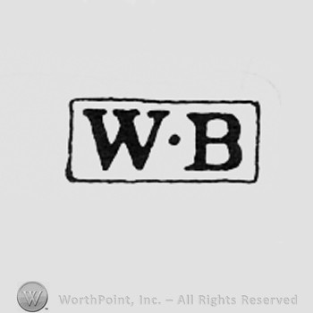 Letters W and B inside a frame like a rectangle.