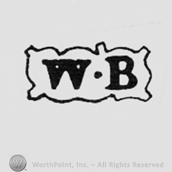 Letters W and B inside a frame like a rectangle.