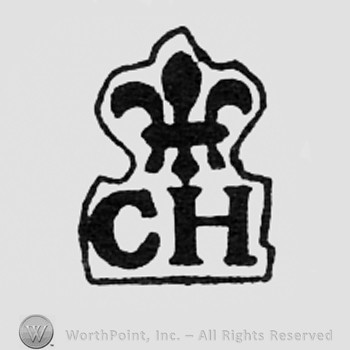 Fleur-de-lis above letters C and H.