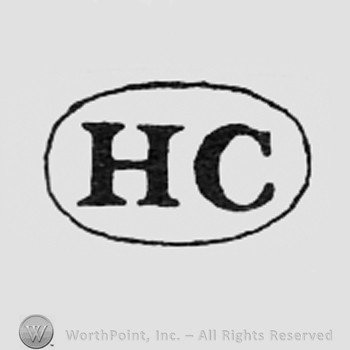 Letters H and C inside an oval.