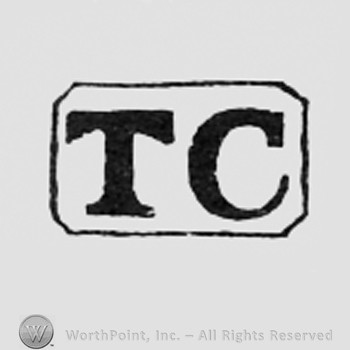 Letters T and C inside a rectangle.