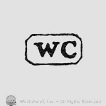 Letters WC inside a rectangle.