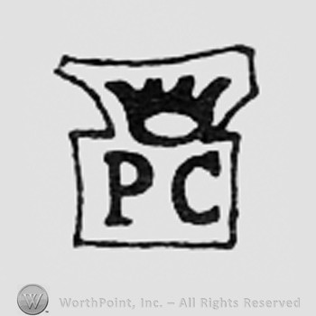 Crowned letters PC.