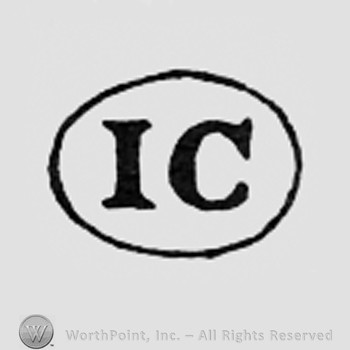 Letters IC inside an oval.