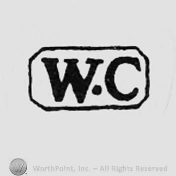 Letters WC inside a rectangle.