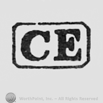 Letters CE inside a rectangle.