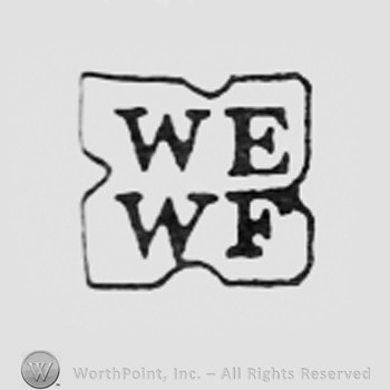 Letters We and WF inside a frame like a square.