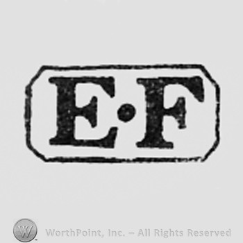 Letters EF inside a rectangle.