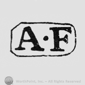 Letters AF inside a rectangle.