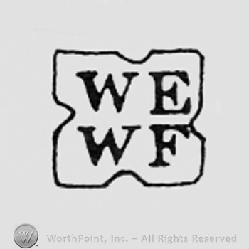 Letters We and WF inside a frame like a square.