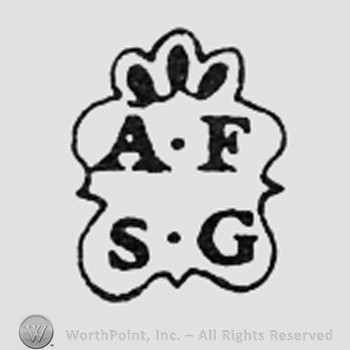 Crowned letters AF SG.