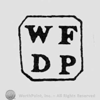 Letters WF and DP inside a square.