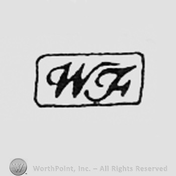 Letters WF inside a rectangle.