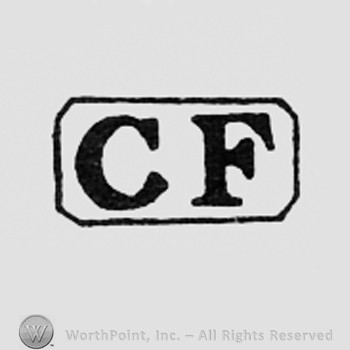 Letters CF inside a rectangle.