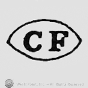 Letters CF inside an oval.