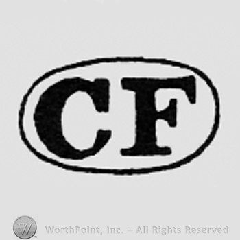 Letters CF inside an oval.