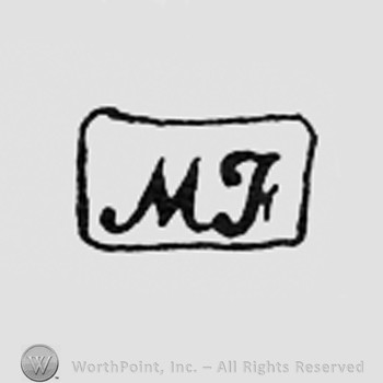 Letters MF inside a rectangle.