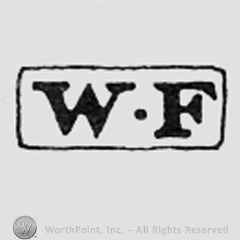 Letters WF inside a rectangle.
