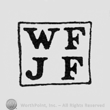 Letters WF and JF inside a square.
