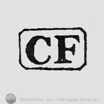 Letters CF inside a rectangle.