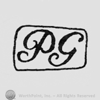Letters PG inside a rectangle.