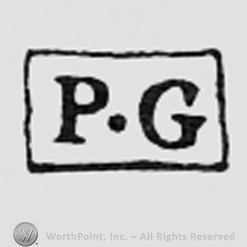 Letters PG inside a rectangle.