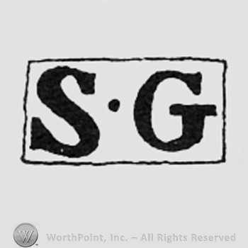 Letters SG inside a rectangle.
