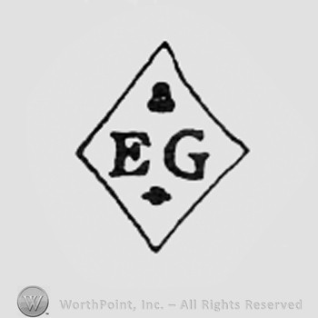 Letters EG inside a diamond.