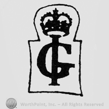 Crowned monogram of letters GI.