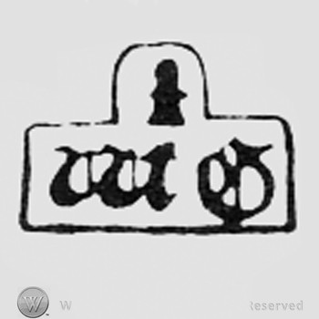 Letters WG and a shape above; all inside a frame like a rectangle.