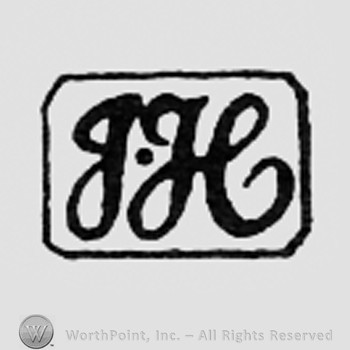 Letters JH inside a square.